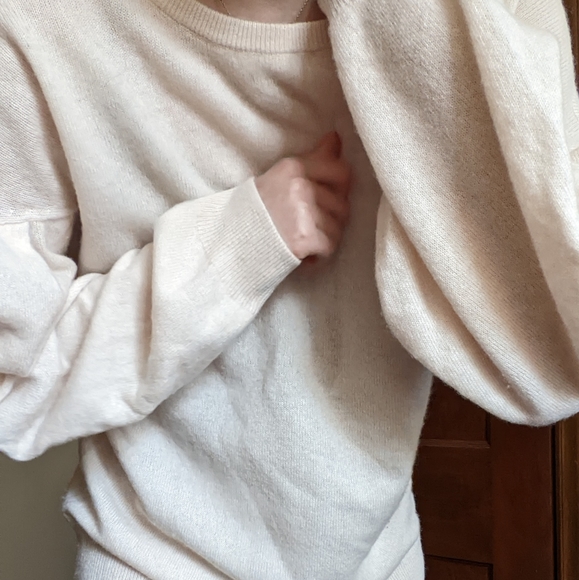 Cashmere Saks Fifth Avenue French Style Sweater Dress - Picture 4 of 13